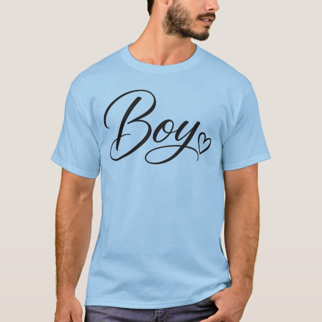 Team Pojke Könsbestämning Herr T-Shirt  (Framsida)