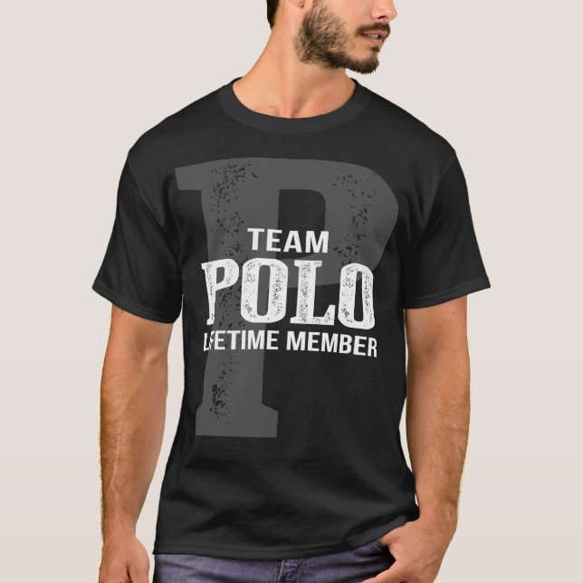 Team POLO-livstidsmedlem T Shirt (Framsida)