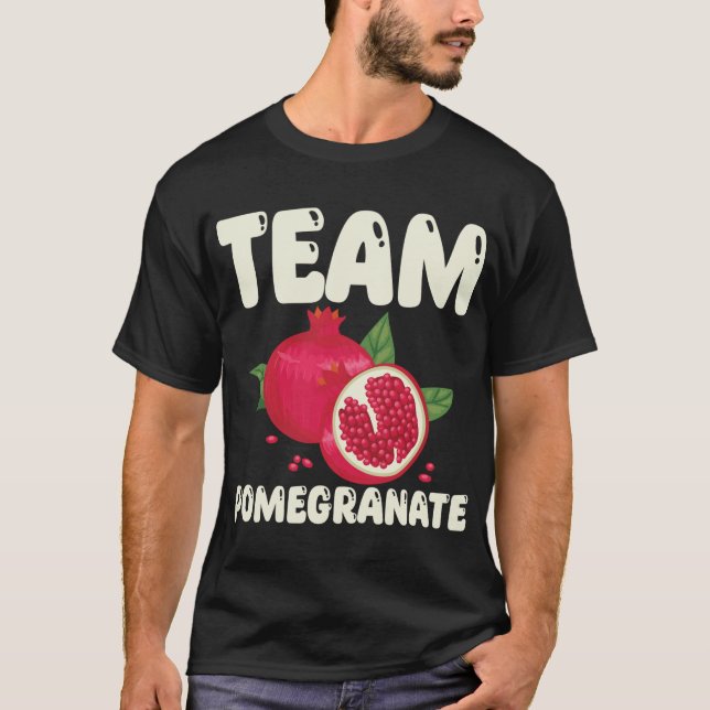 Team Pomegranate Outfit Kärlek Tropical Food T Shirt (Framsida)
