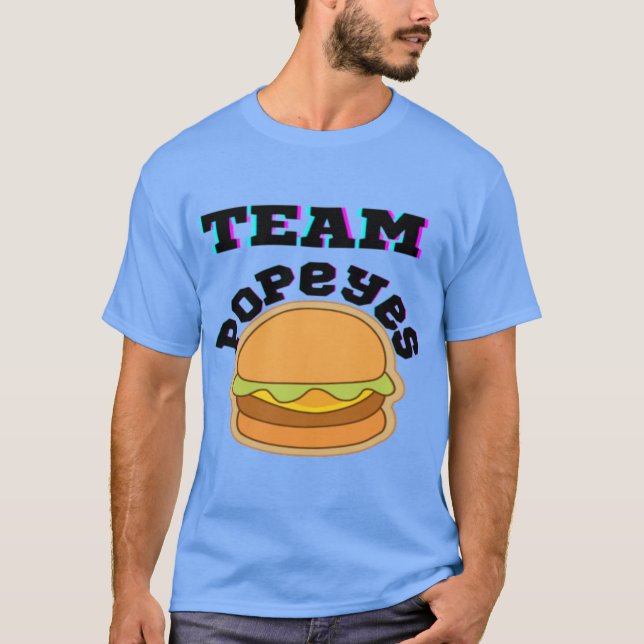 Team Popeyes Chicken Sandwich Gift T Shirt (Framsida)