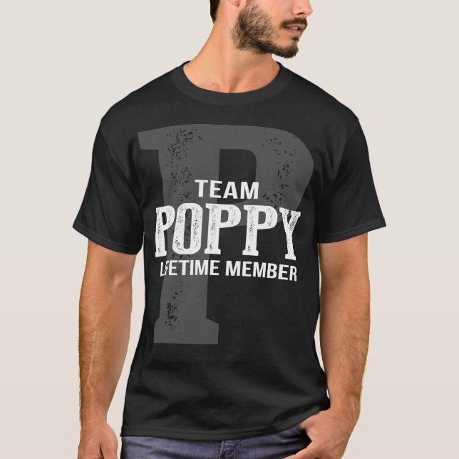 Team Poppy-livstidsmedlem T Shirt (Framsida)