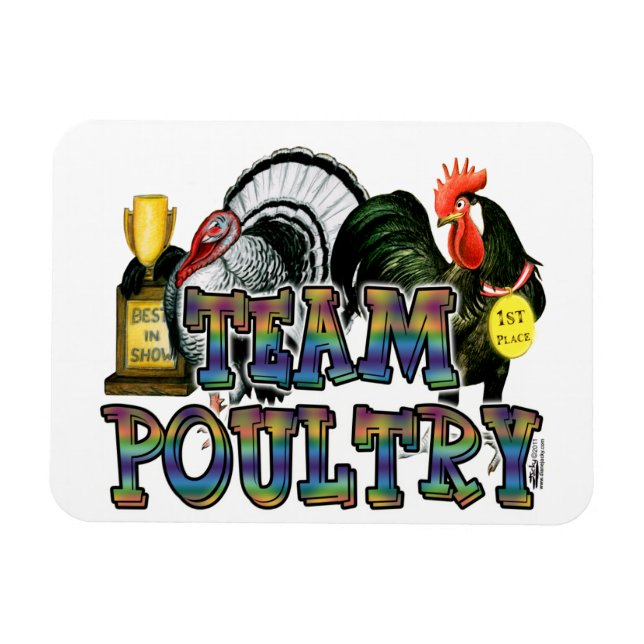 Team Poultry Magnet (Horisontell)
