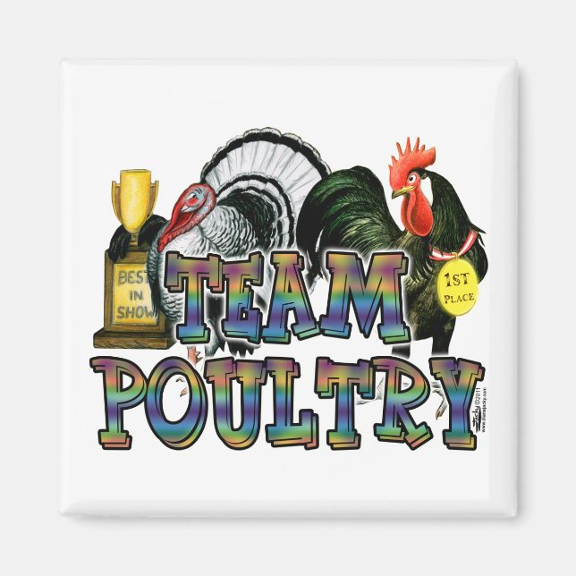 Team Poultry Magnet (Framsidan)
