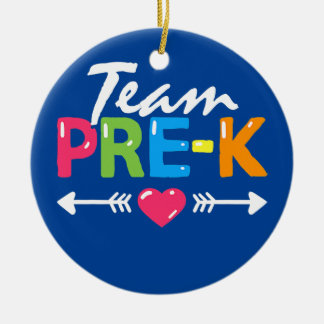 Team Pre K Pre-School Teacher Student tillbaka til Julgransprydnad Keramik
