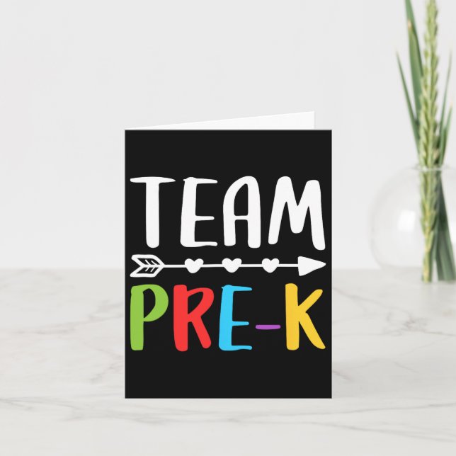 Team Pre-k Teacher Byck till skolan Kort (Framsida)