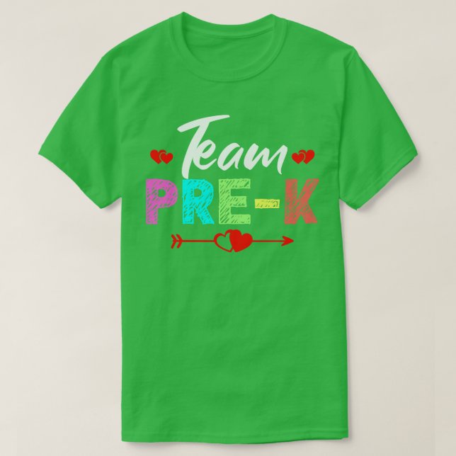 Team PreK Teacher T Shirt (Design framsida)