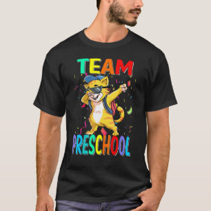 Team Preschool Cat Back to school T Shirt