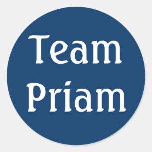 Team Priam Grekisk mytologi Runt Klistermärke