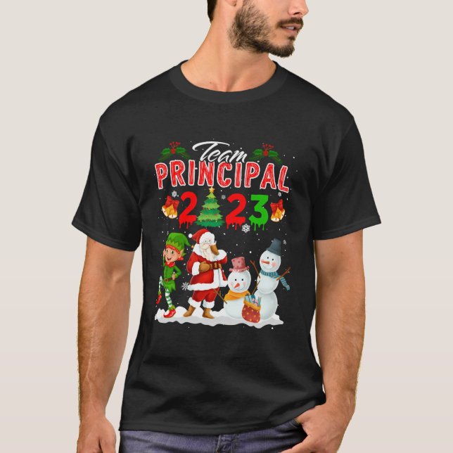 Team Principal 2023 jultomten Reindeer Elf S T Shirt (Framsida)