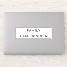Team Principal Anpassade Sticker Klistermärken