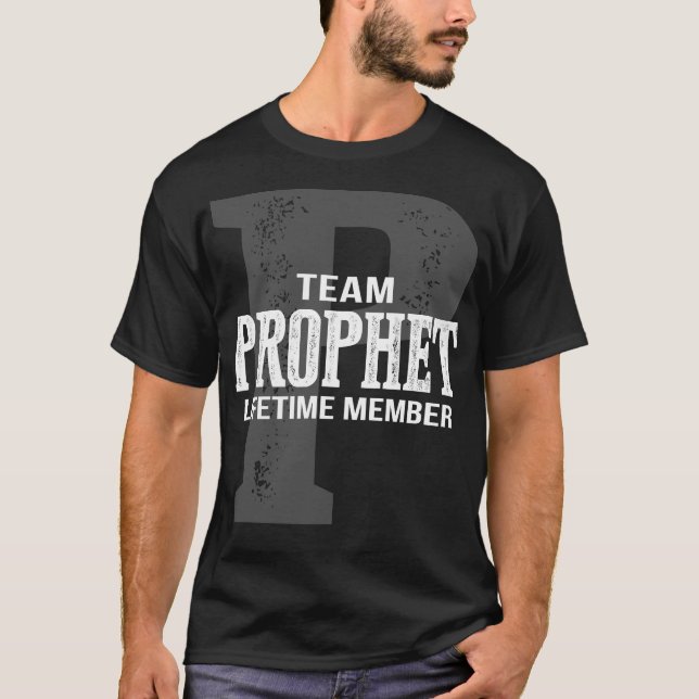 Team PROPHET-livstidsmedlem T Shirt (Framsida)