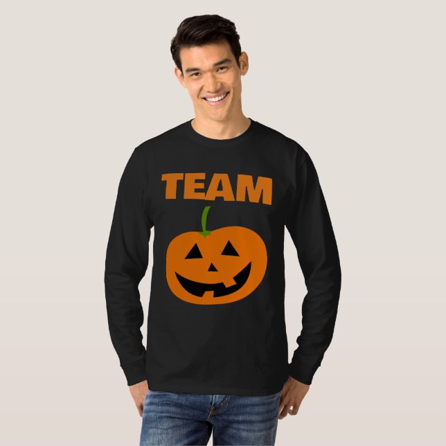 TEAM PUMPKIN HALLOWEEN T-SHIRTS (Hel framsida)