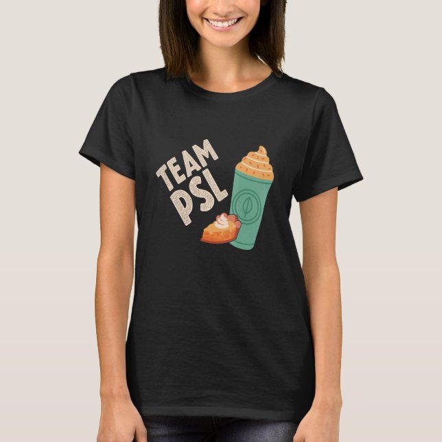 Team Pumpkin Spice Latte Fall Autumn Family Thanks T Shirt (Framsida)