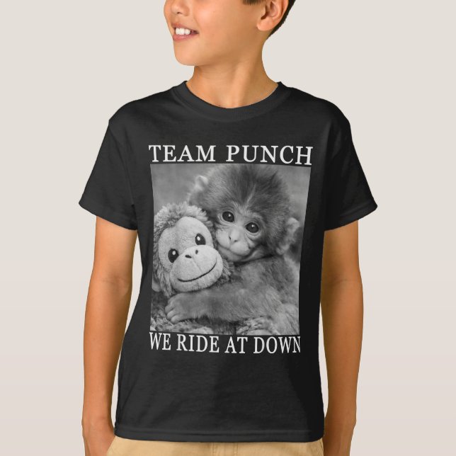 Team punch monkey Team punch monkey  T Shirt (Framsida)