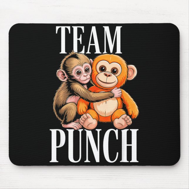 Team punch - söt babyapa Team punch - söt ba Musmatta (Framsidan)