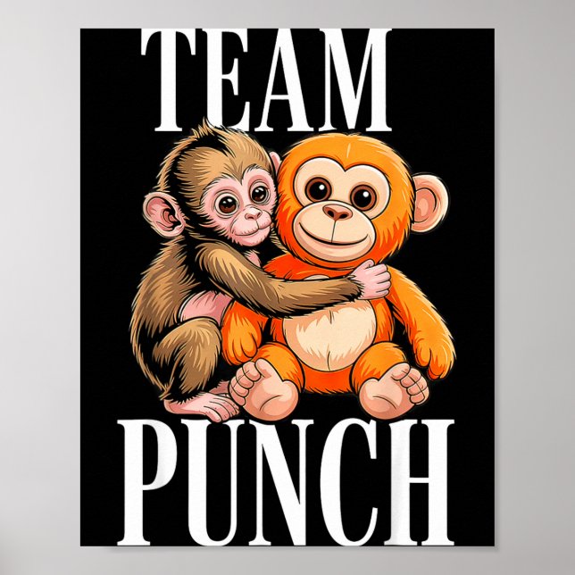 Team punch - söt babyapa Team punch - söt ba Poster (Framsidan)
