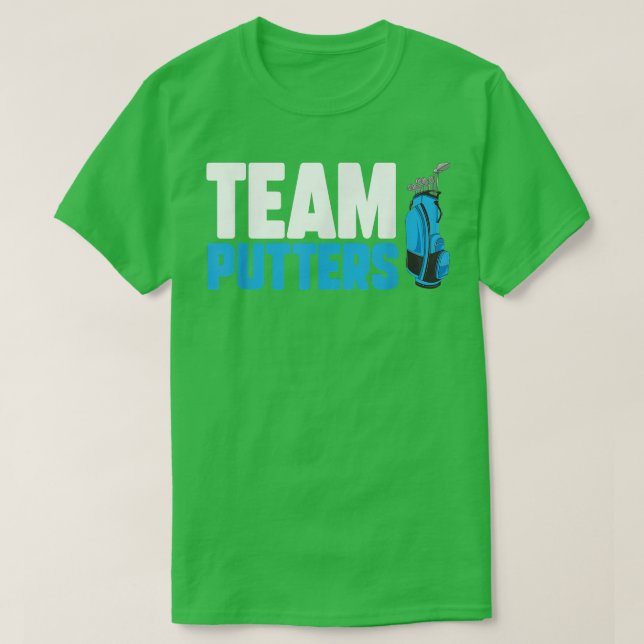 Team Putters Funny Pojke Gender Reveal Party Ne T Shirt (Design framsida)