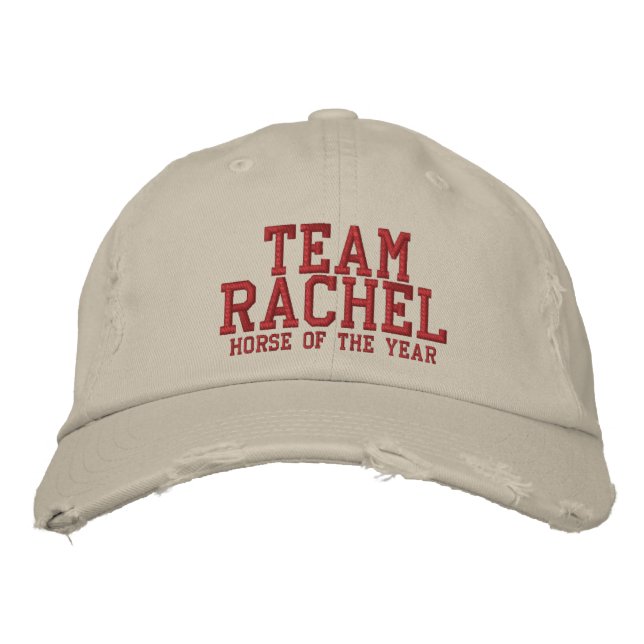 TEAM RACHEL - Årets häst Broderad Keps (Framsida)