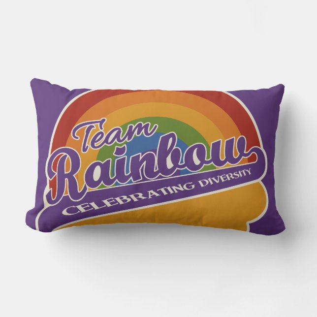 Team Rainbow anpassningsbar dekorativ kudde (Framsida)