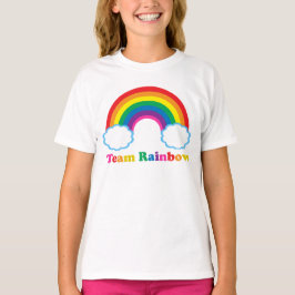 Team Rainbow Cute Colorful Kids T Shirt