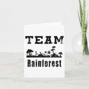 Team Rainforest Earth Day Vintage  Kort