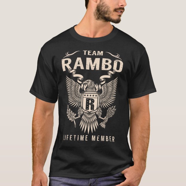 Team RAMBO-livstidsmedlem T Shirt (Framsida)