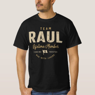 Team Raul-livstidsmedlem Personlig Namn T Shirt