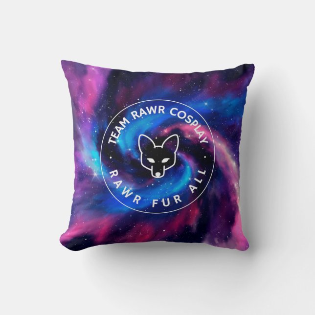 Team Rawr Galaxy Dekorativ kudde (Framsida)