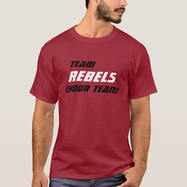 Team Rebels T-Shirt (Framsida)