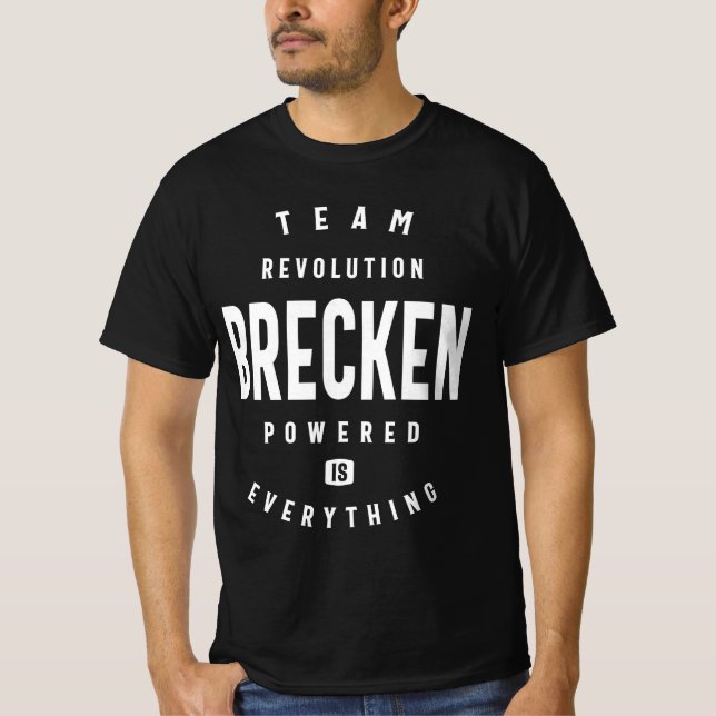 Team Revolution Brecken Personlig Namn T Shirt (Framsida)