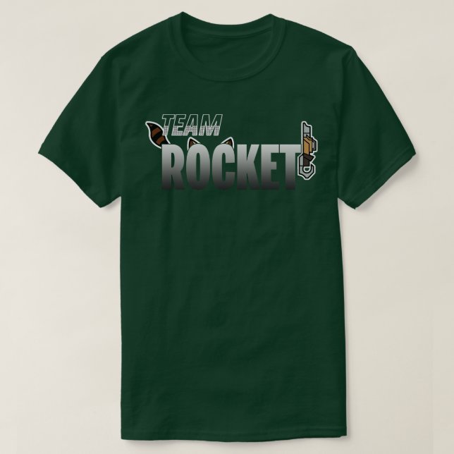 Team Rocket Raccoon T Shirt (Design framsida)