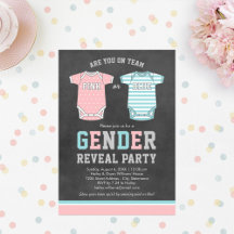 Team Rosa eller Blue Baby Gender Reveal Party