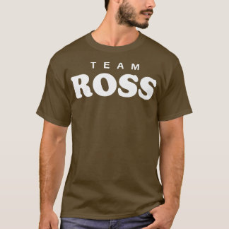 Team Ross Personlig Surname Bride Groom Family T Shirt