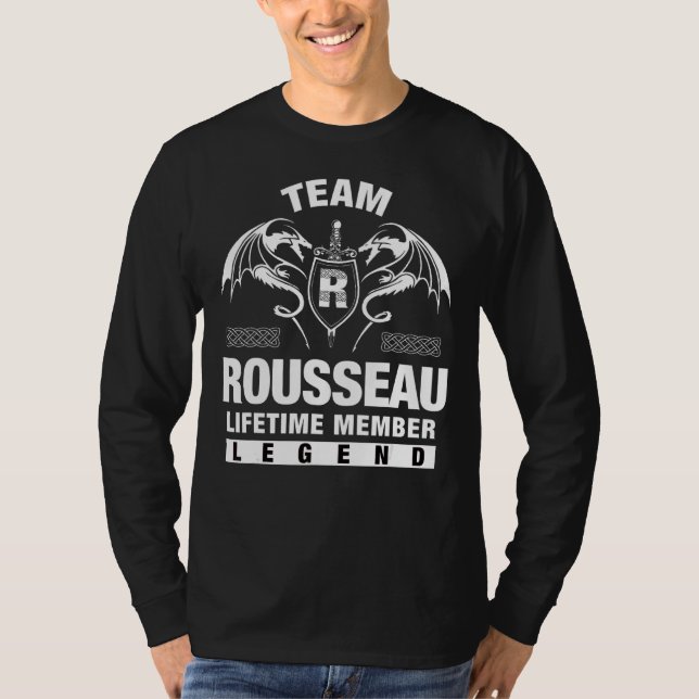 Team Rousseau-livstidsmedlem T Shirt (Framsida)