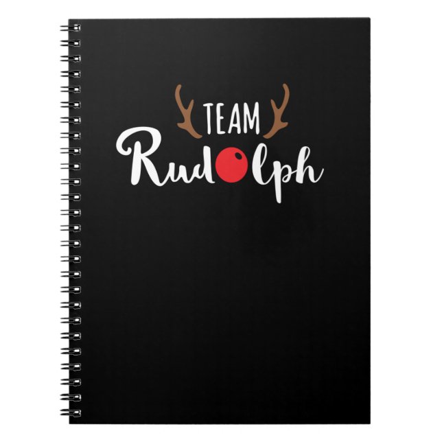Team Rudolph julmotif Anteckningsbok (Framsidan)
