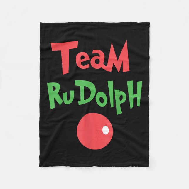Team Rudolph - Rudolph The Red Nose Reindeer  Fleecefilt (Framsidan)