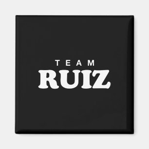 Team Ruiz Personligt Efternamn Brud Brudgum Familj Magnet