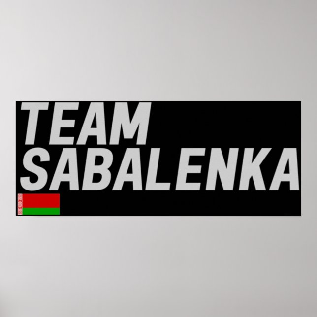 TEAM SABALENKA POSTER (Framsidan)