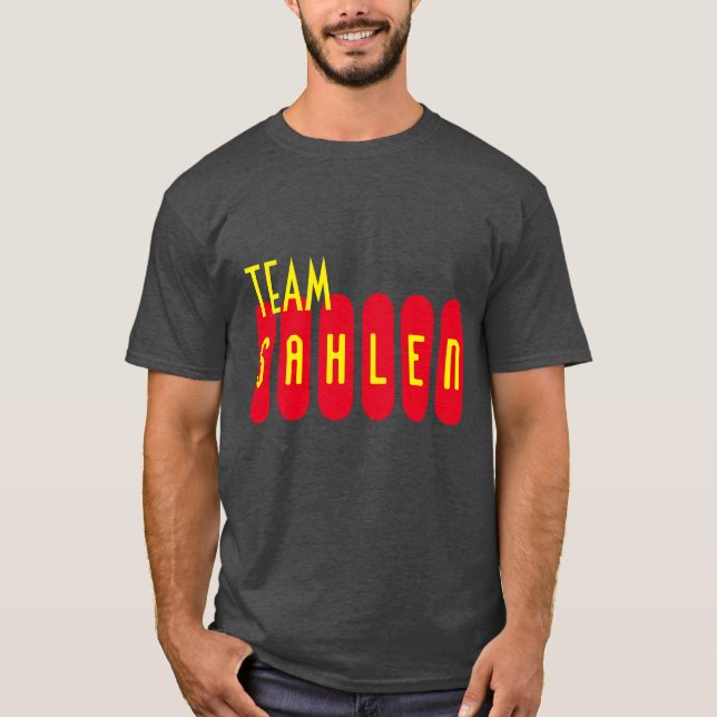 Team Sahlen 50's stil T Shirt (Framsida)