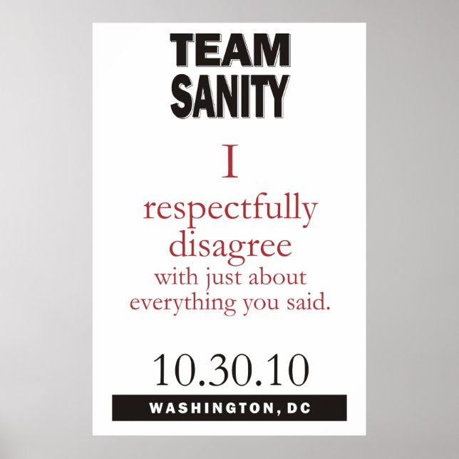 Team Sanity poster (Framsidan)