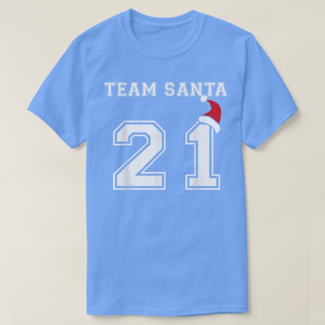 Team Santa 2021-familjens fantastiska matchande ju T Shirt (Design framsida)