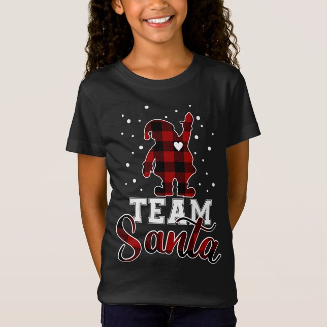 Team Santa Buffalo Play-julmatchning T Shirt (Framsida)