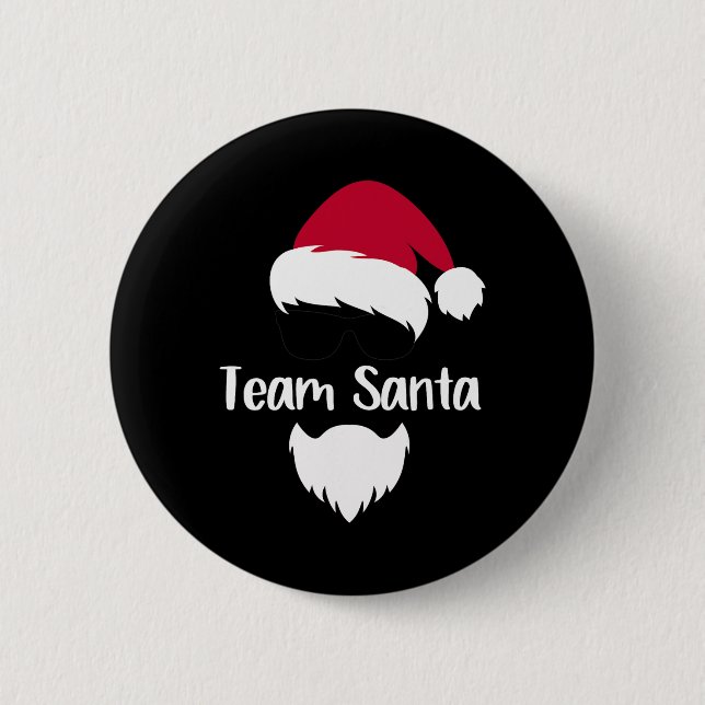 Team Santa Claus Costume Gift Matching F Knapp (Framsida)