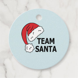 Team Santa ,Cool Christmas Gift Gåvor Etiketter