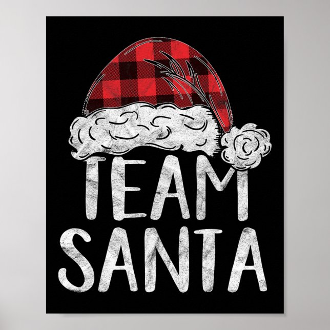 Team Santa Costume Gift Matching Family Poster (Framsidan)