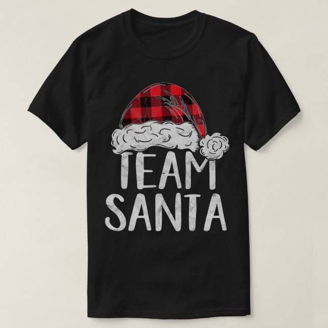 Team Santa Costume Gift Matching Family T Shirt (Design framsida)