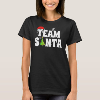 Team Santa Family Group Matching jul Pajama T Shirt