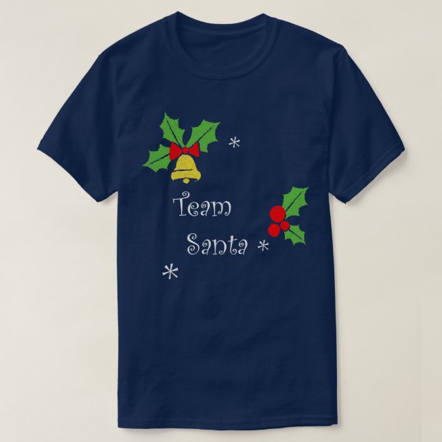 Team Santa Family Party jul Tee Funny Boy G (Design framsida)