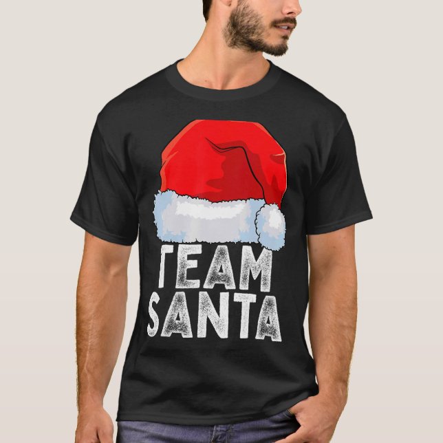 Team Santa Family Tradition på julafton Matchi T Shirt (Framsida)