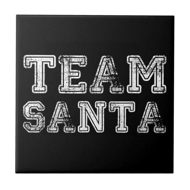 Team Santa Funny jul Kakelplatta (Framsidan)